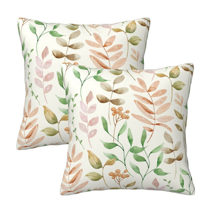 Fall Pumpkin Throw Pillow Covers 18x18 inch Set of 2 Autumn Thanksgiving Farmhouse Velvet Decorative Cushion Covers for Sofa Couch