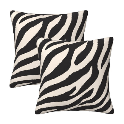 Leopard Print Throw Pillow Covers 18x18 inch Set of 2 Wildlife Velvet Decorative Cushion Covers for Sofa Couch