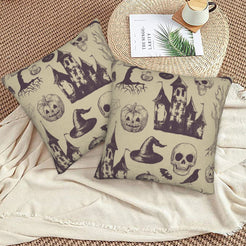 Velvet throw pillow covers 18x18 Set of 2 for sofa couch and living room decor