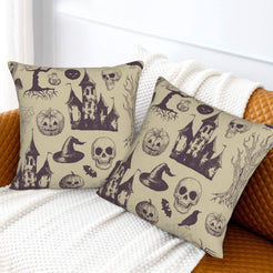 Velvet throw pillow covers 18x18 Set of 2 for sofa couch and living room decor
