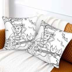Toile throw pillow covers 18x18 Set of 2 for sofa couch and living room decor