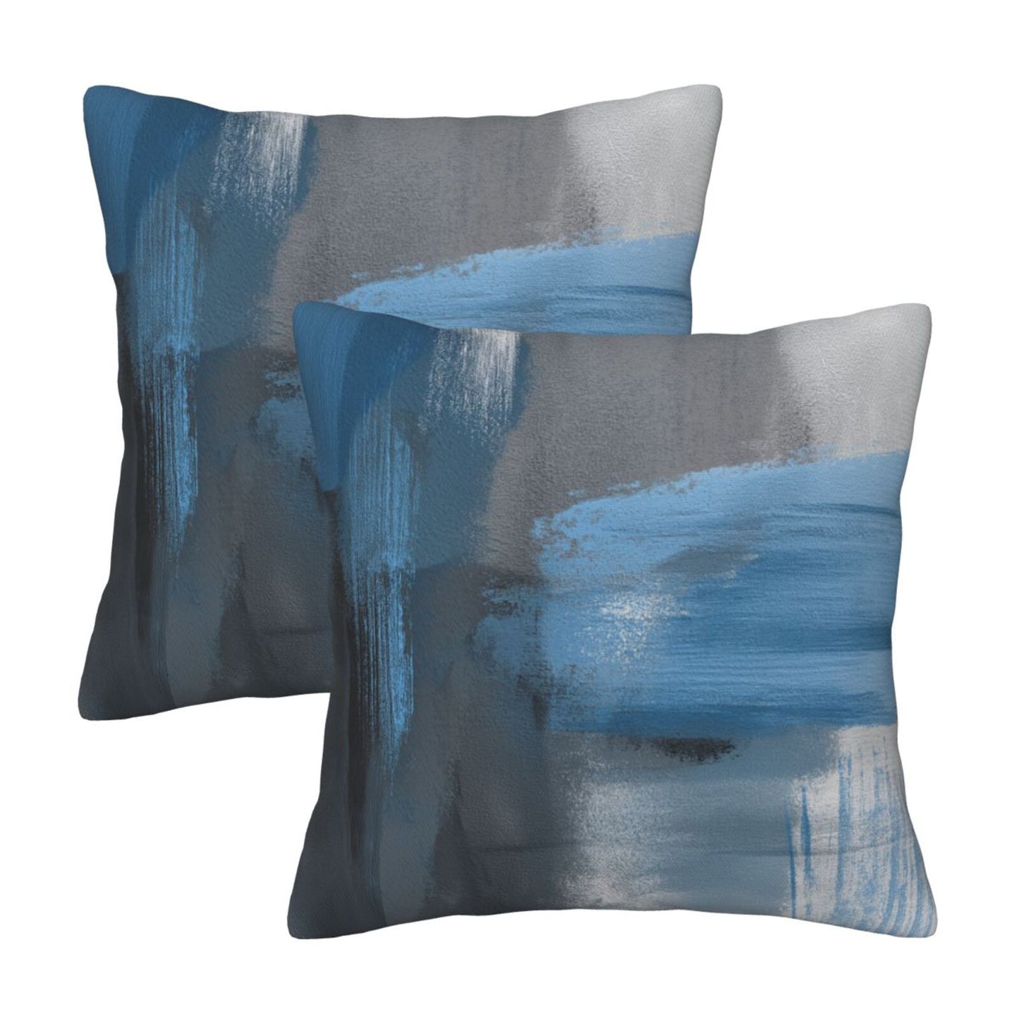 Abstract Throw Pillow Covers 18x18 inch Set of 2 Modern Art Velvet Decorative Cushion Covers for Bedroom Sofa Living Room
