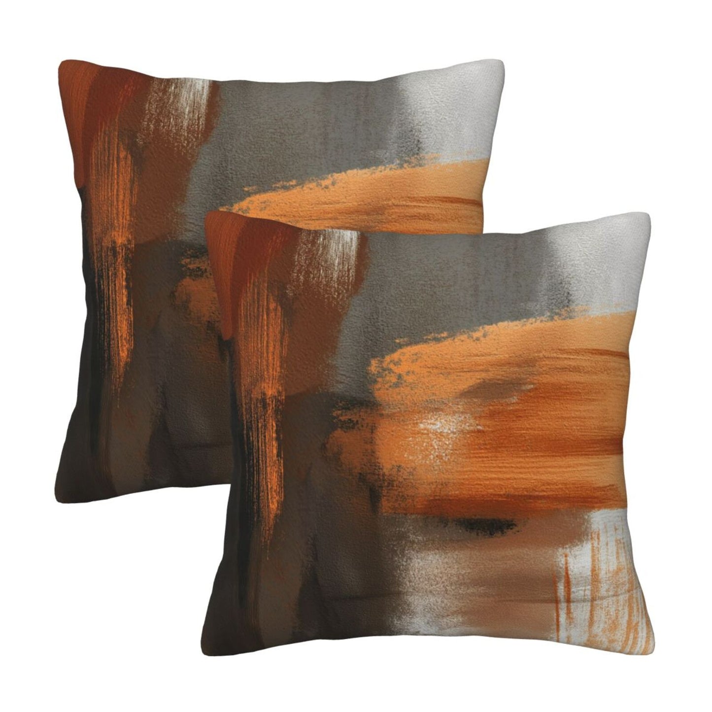 Abstract Throw Pillow Covers 18x18 inch Set of 2 Modern Art Velvet Decorative Cushion Covers for Bedroom Sofa Living Room