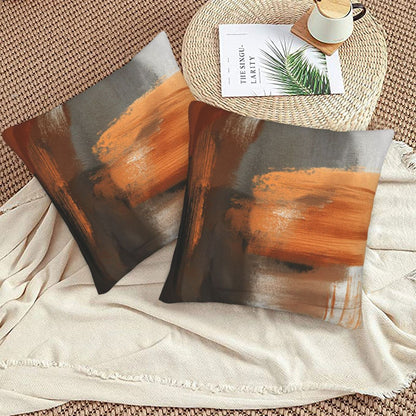 Abstract Throw Pillow Covers 18x18 inch Set of 2 Modern Art Velvet Decorative Cushion Covers for Bedroom Sofa Living Room