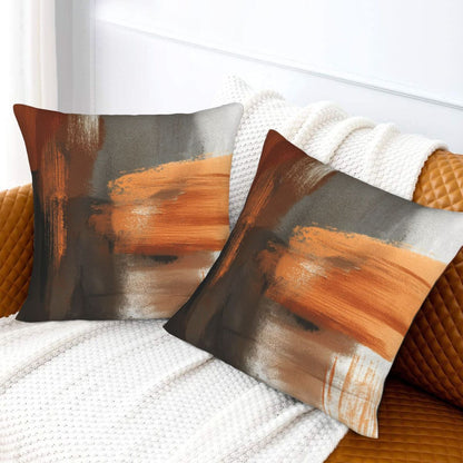 Abstract Throw Pillow Covers 18x18 inch Set of 2 Modern Art Velvet Decorative Cushion Covers for Bedroom Sofa Living Room