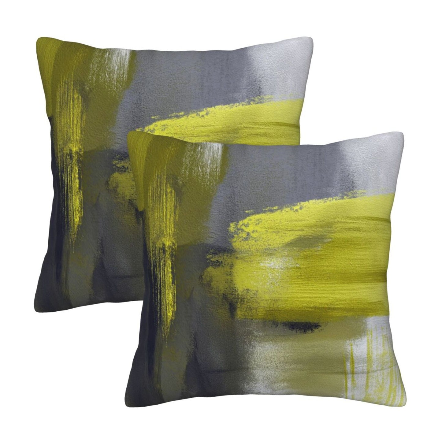 Abstract Throw Pillow Covers 18x18 inch Set of 2 Modern Art Velvet Decorative Cushion Covers for Bedroom Sofa Living Room