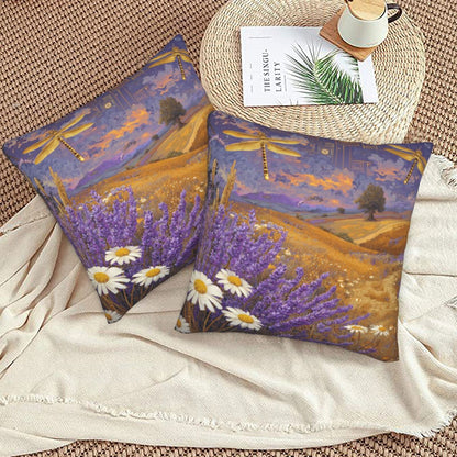 Autumn Throw Pillow Covers 18x18 inch Set of 2 Floral Velvet Decorative Cushion Covers for Sofa Couch Living Room