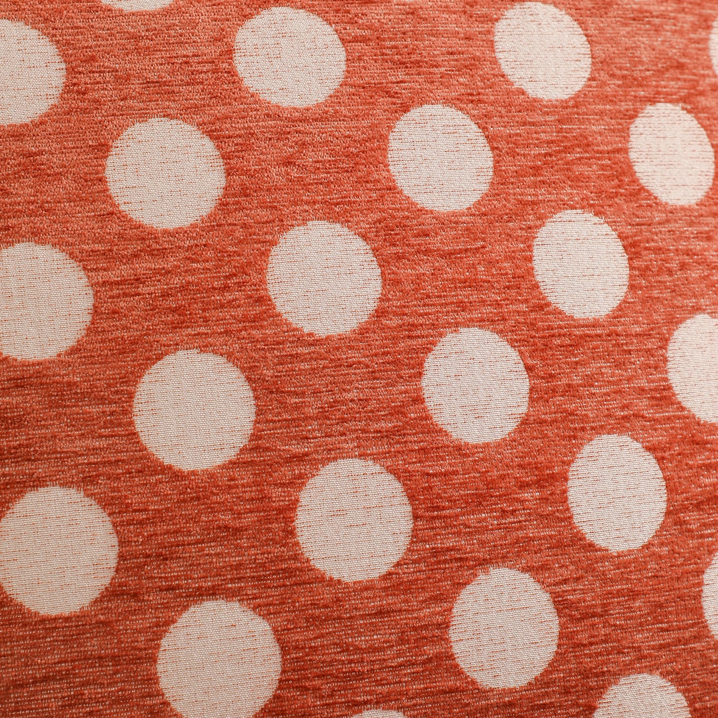 Orange Dot Throw Pillow Covers 18x18 inch Set of 2 Chenille Fall Bohemian Farmhouse Decorative Cushion Covers