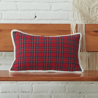 Plaid Pillow Covers Set of 2 Christmas Tartan Cushion Covers for Christmas Bedroom Decor