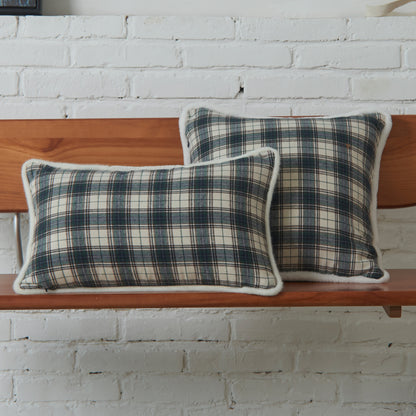 Plaid Pillow Covers Set of 2 Christmas Tartan Cushion Covers for Christmas Bedroom Decor