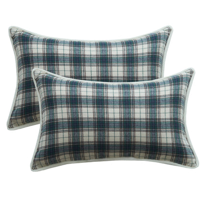 Plaid Pillow Covers Set of 2 Christmas Tartan Cushion Covers for Christmas Bedroom Decor
