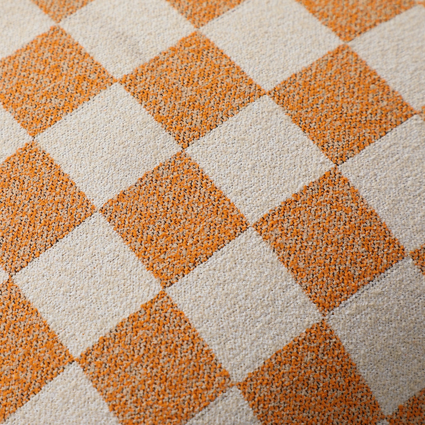 Checkerboard Throw Pillow Covers Set of 2 Chenille Geometric Decorative Cushion Covers