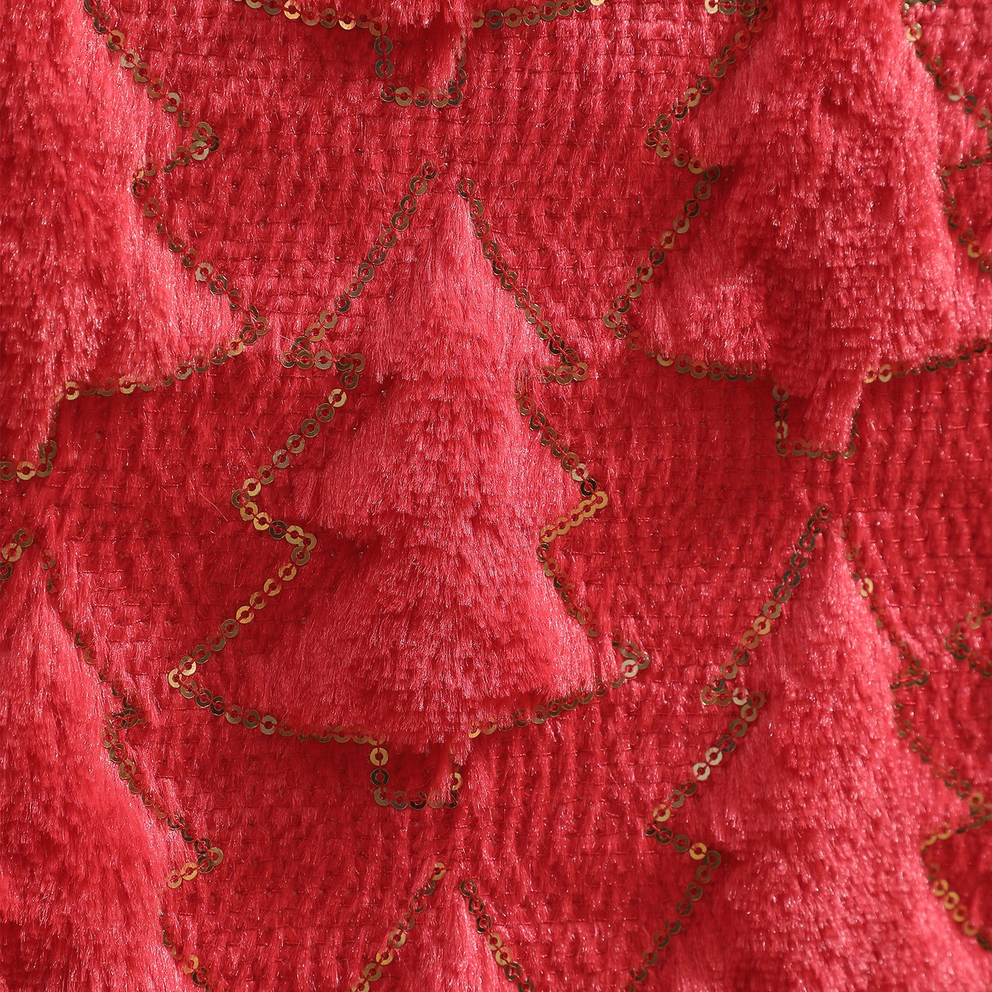 Christmas Tree Table Runner Winter Holiday Fur Decor for Kitchen Party Wedding Dining Table