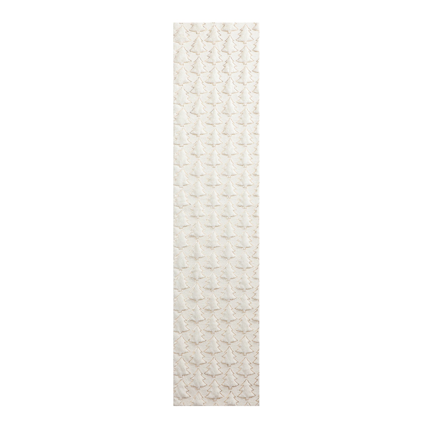 Christmas Tree Table Runner Winter Holiday Fur Decor for Kitchen Party Wedding Dining Table