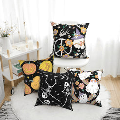Decorative throw pillow covers 18x18 Set of 4 for sofa couch and living room decor