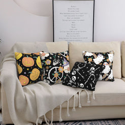 Decorative throw pillow covers 18x18 Set of 4 for sofa couch and living room decor