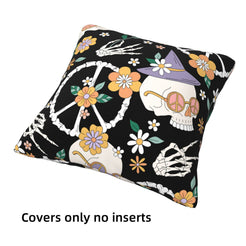 Decorative throw pillow covers 18x18 Set of 4 for sofa couch and living room decor