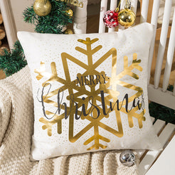 Christmas throw pillow covers 18x18 Set of 4 for sofa couch and living room decor