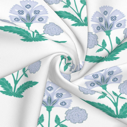Block Print Floral Long Lumbar Pillow Covers, 14x36 Inch — Floral 10