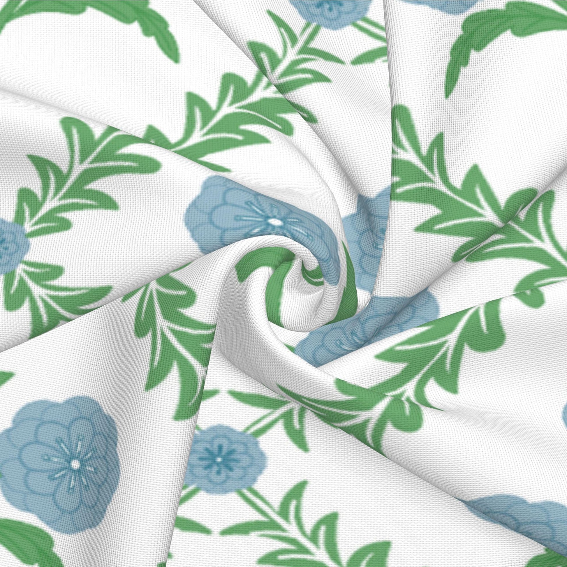 Block Print Floral Long Lumbar Pillow Covers, 14x36 Inch — Floral 4