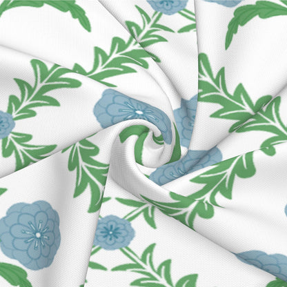 Block Print Floral Long Lumbar Pillow Covers, 14x36 Inch — Floral 4