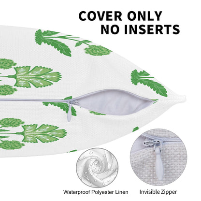 Block Print Floral Long Lumbar Pillow Covers, 14x36 Inch — Floral 6