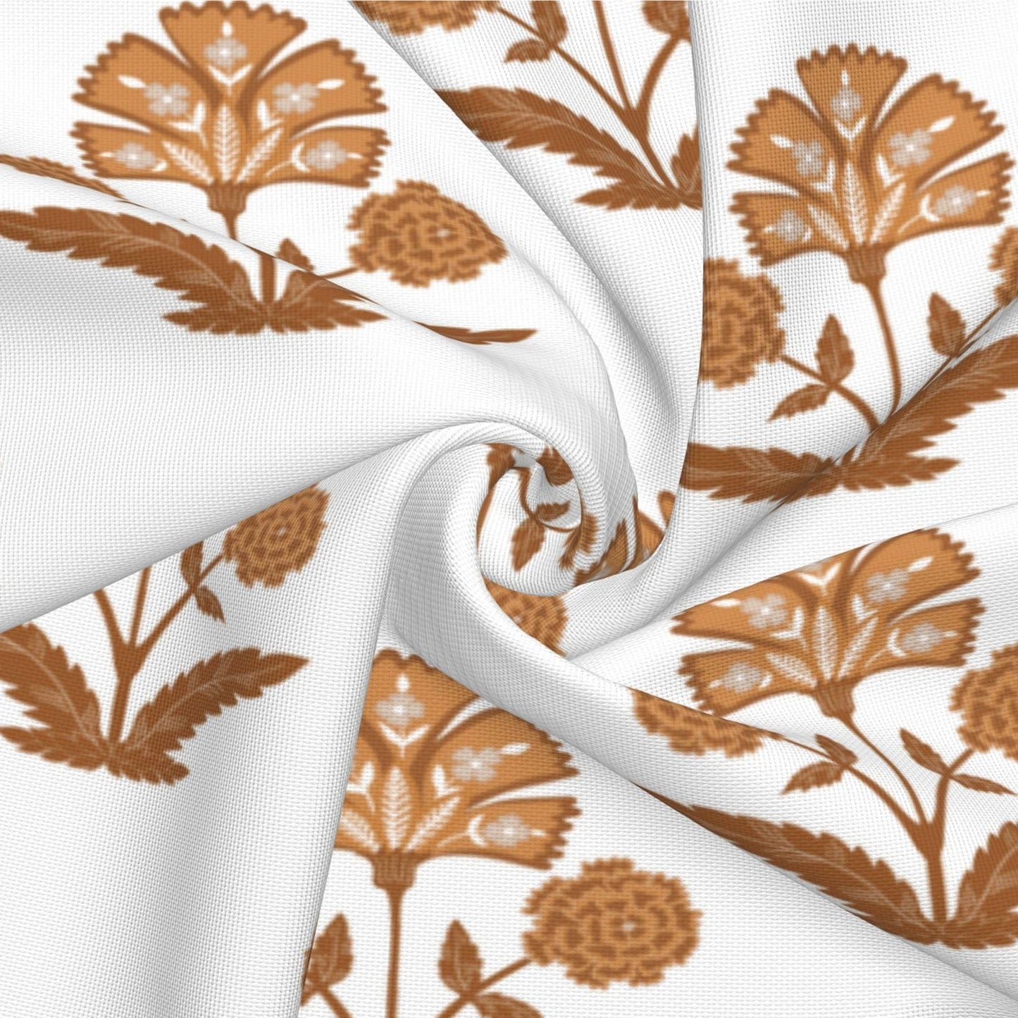 Block Print Floral Long Lumbar Pillow Covers, 14x36 Inch — Floral 7