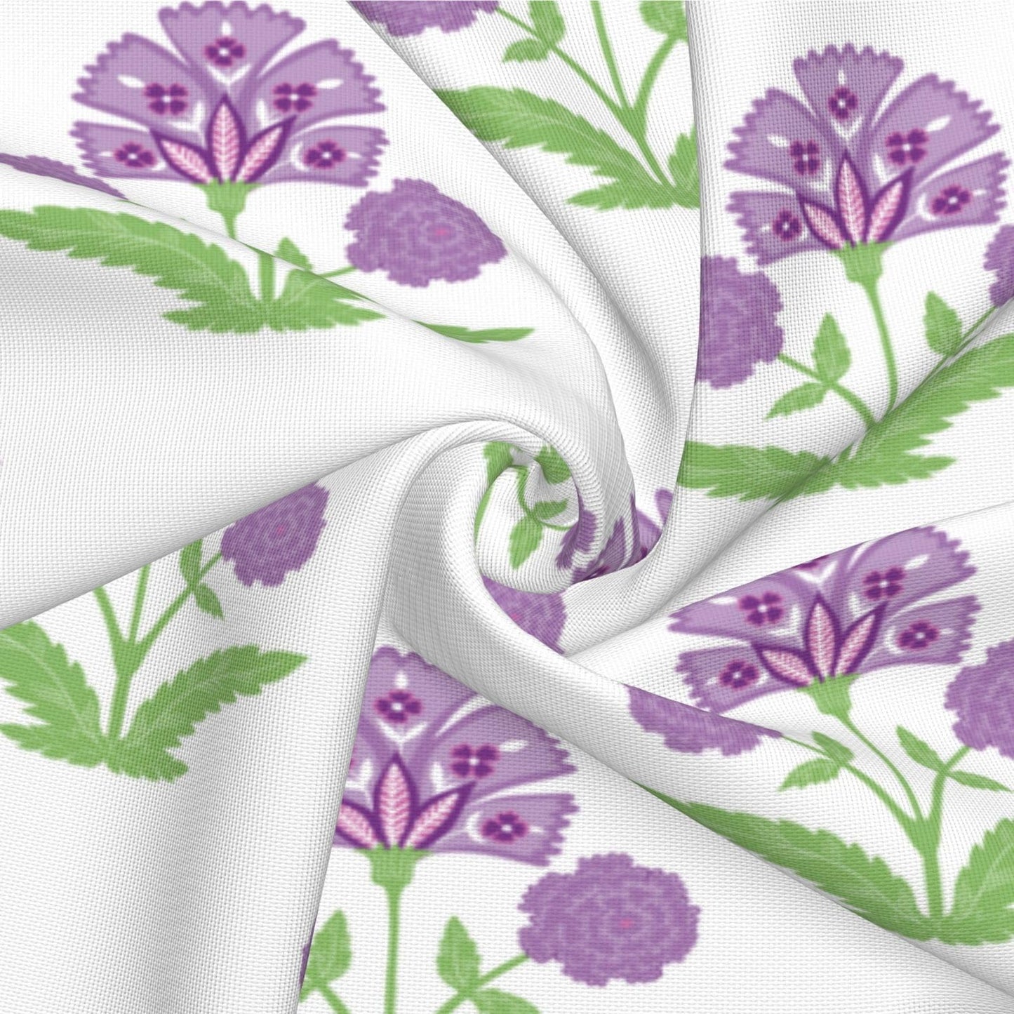 Block Print Floral Long Lumbar Pillow Covers, 14x36 Inch — Floral 8