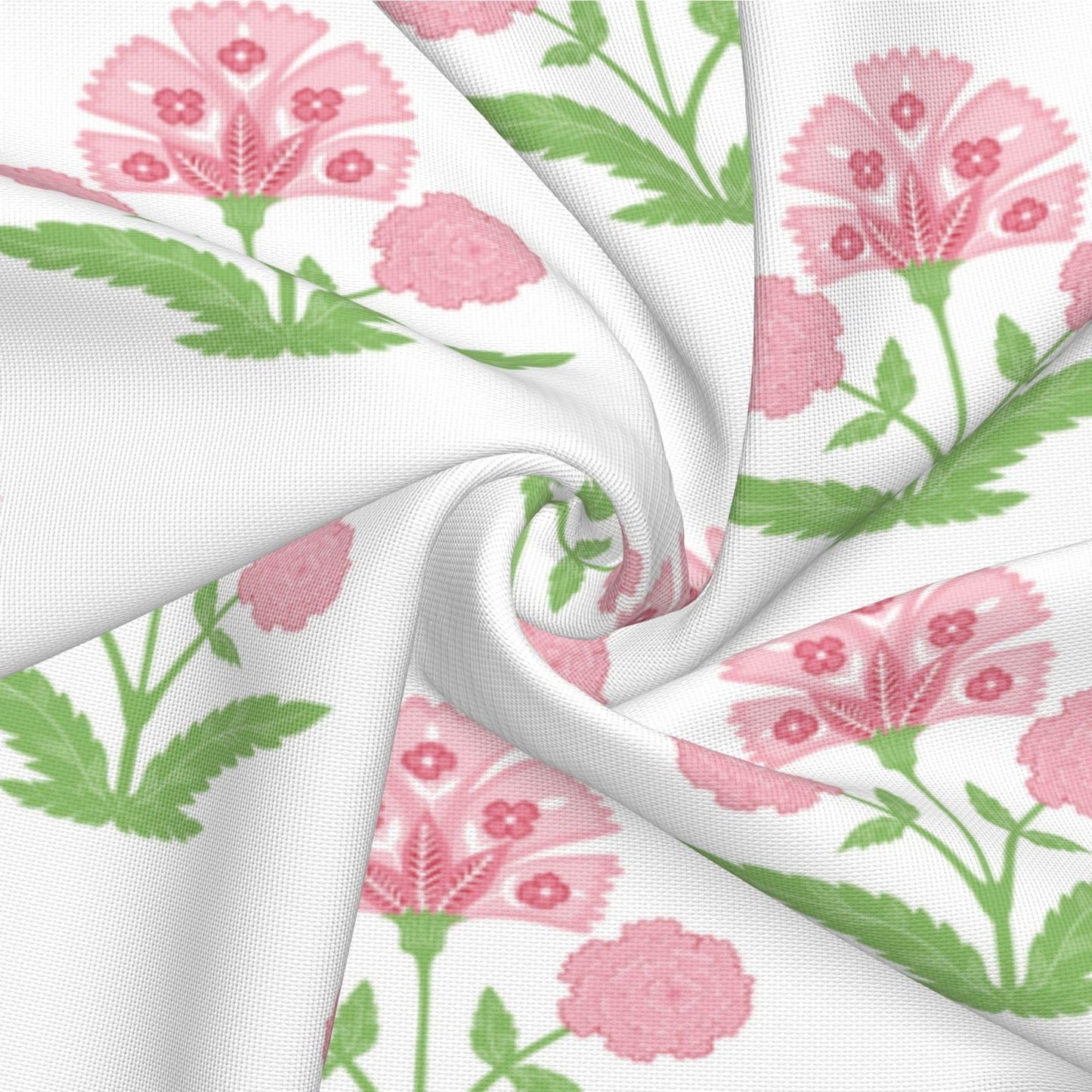 Block Print Floral Long Lumbar Pillow Covers, 14x36 Inch — Floral 9