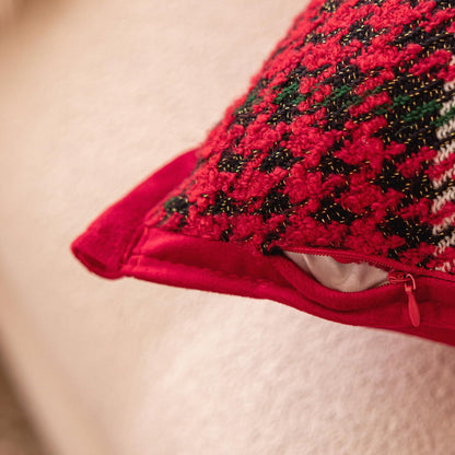 Christmas Plaid Pillow Covers — Red and Green Plaid