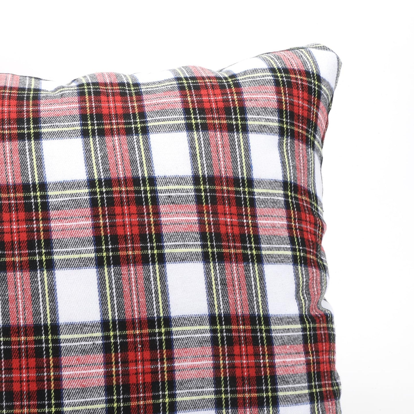 Christmas Tartan Plaid Pillow Covers, Set of 2 — Red Black Plaid