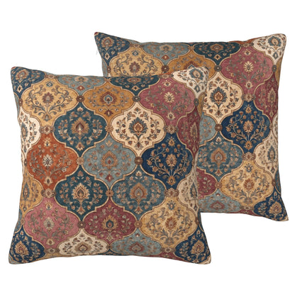 Boho Water-Resistant Outdoor Pillow Covers, Set of 2 — Multi-Color