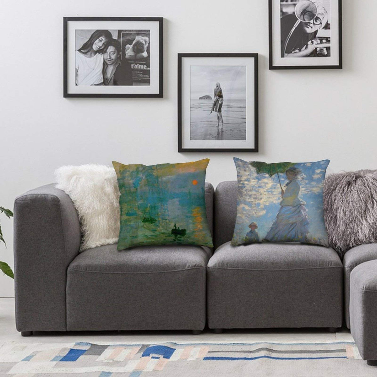 Art Print Pillow Covers, 26x26 Inch - Art Design 2
