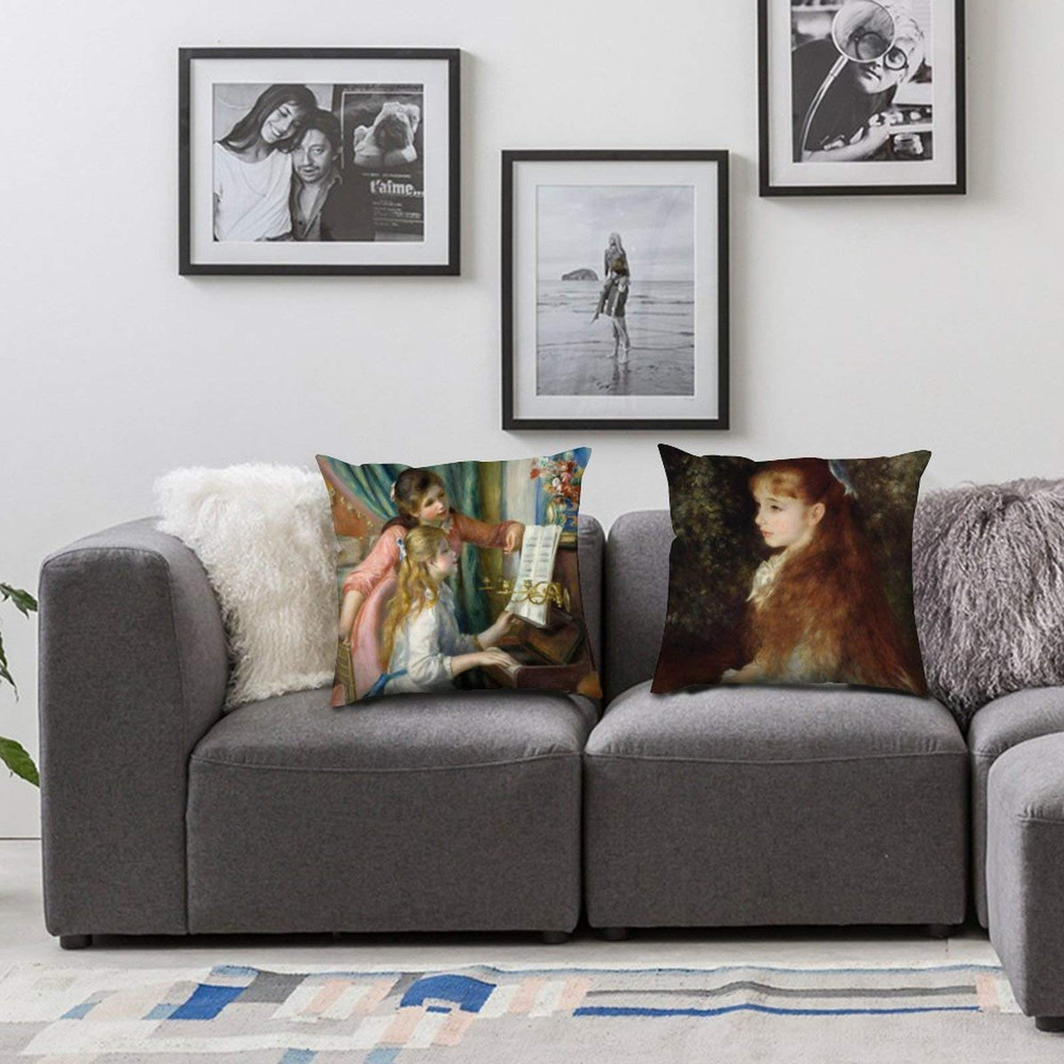 Art Print Pillow Covers, 26x26 Inch - Art Design 3