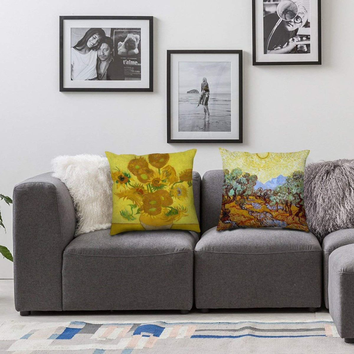 Art Print Pillow Covers, 26x26 Inch - Art Design 4