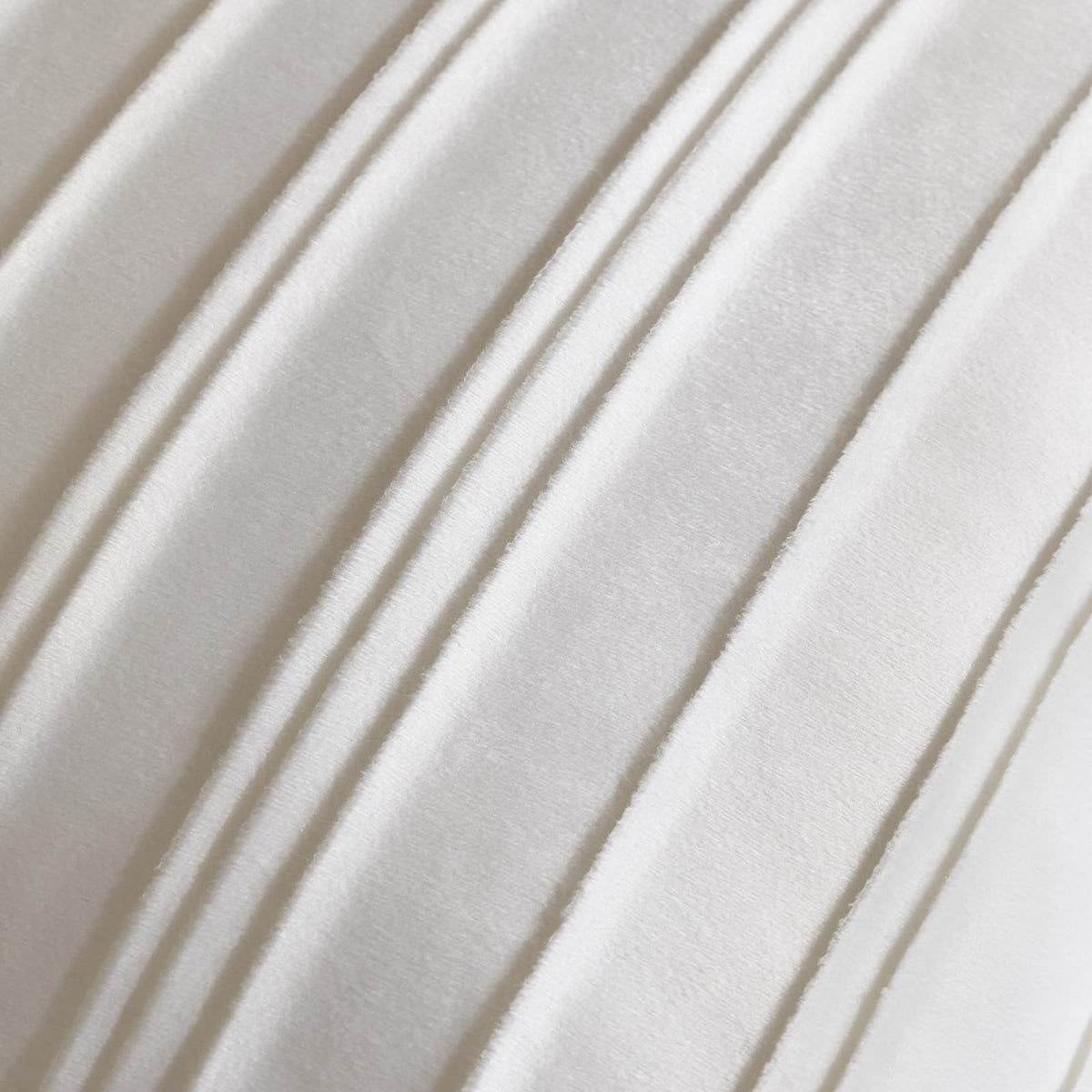 Pinch-Pleat Velvet Pillow Covers - White