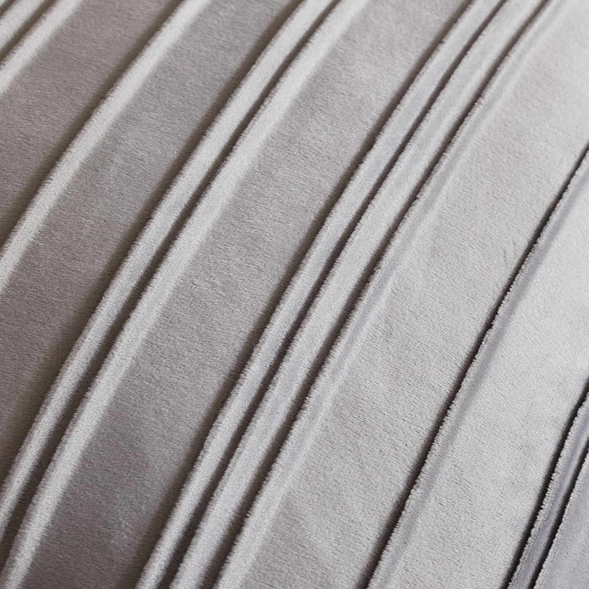 Pinch-Pleat Velvet Pillow Covers - Silver Grey