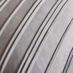 Pinch-Pleat Velvet Pillow Covers - Silver Grey