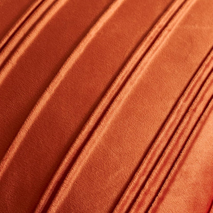 Pinch-Pleat Velvet Pillow Covers - Terracotta Rust