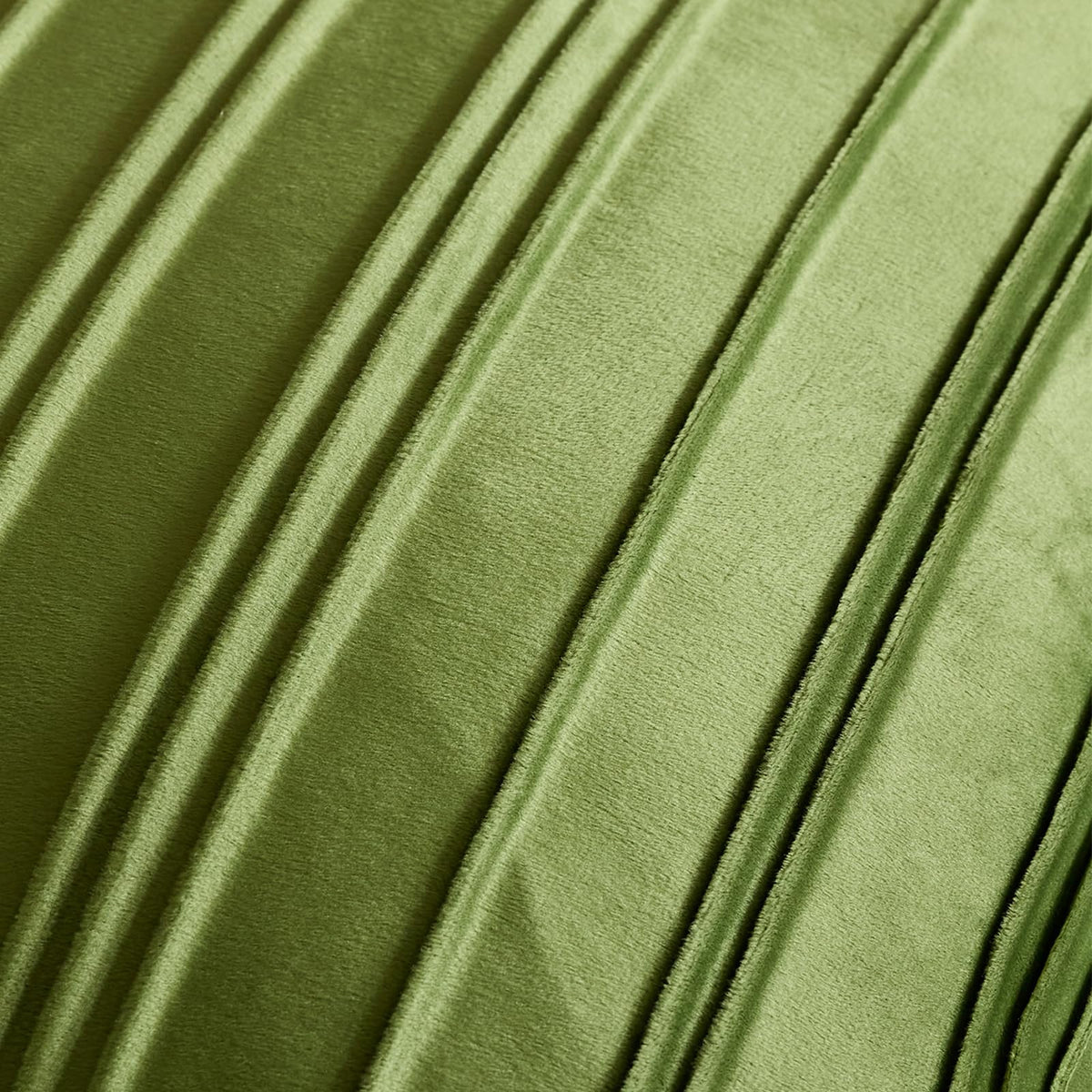 Pinch-Pleat Velvet Pillow Covers - Sage Green