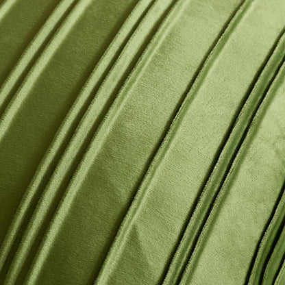 Pinch-Pleat Velvet Pillow Covers - Sage Green