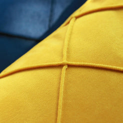Diamond Pintuck Velvet Pillow Covers - Mustard Yellow